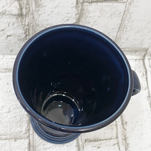 Retired 1986 FIESTA Homer Laughlin Cobalt Blue Capuccino Pedestal Mug - Picture 3 of 14